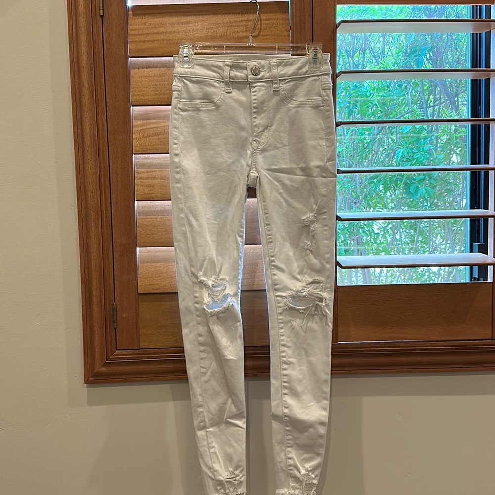 American Eagle White Jegging